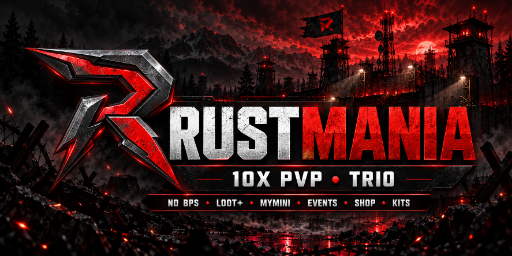 RustMania 10x No BPs |Loot+|MyMini|Events|Shop|Kits